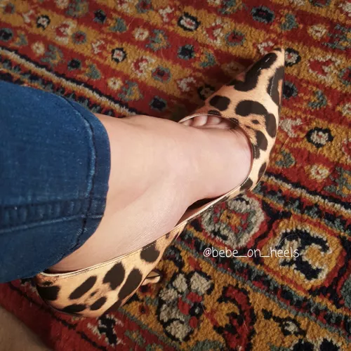 My pumps in leopard print..!