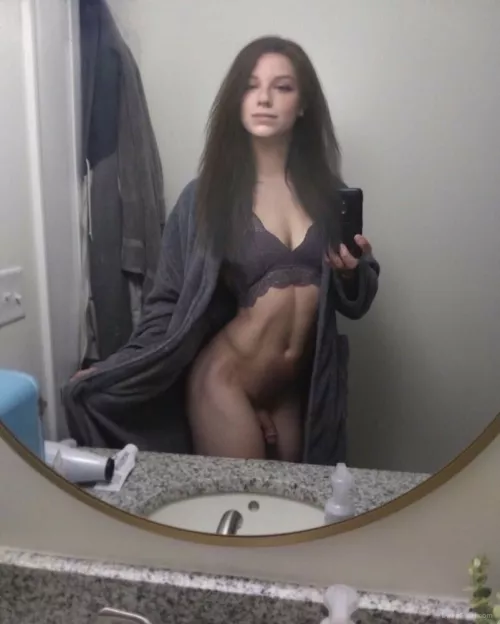 Oh no, my robe came open, do you think it's too small (not my robe)