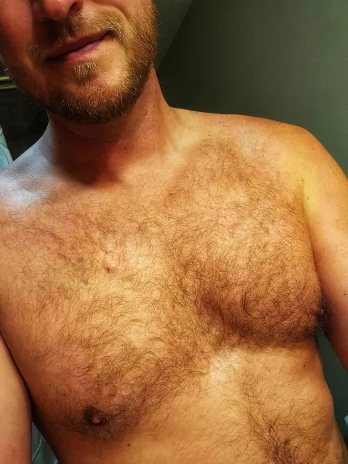Post workout chest hair for your evening?