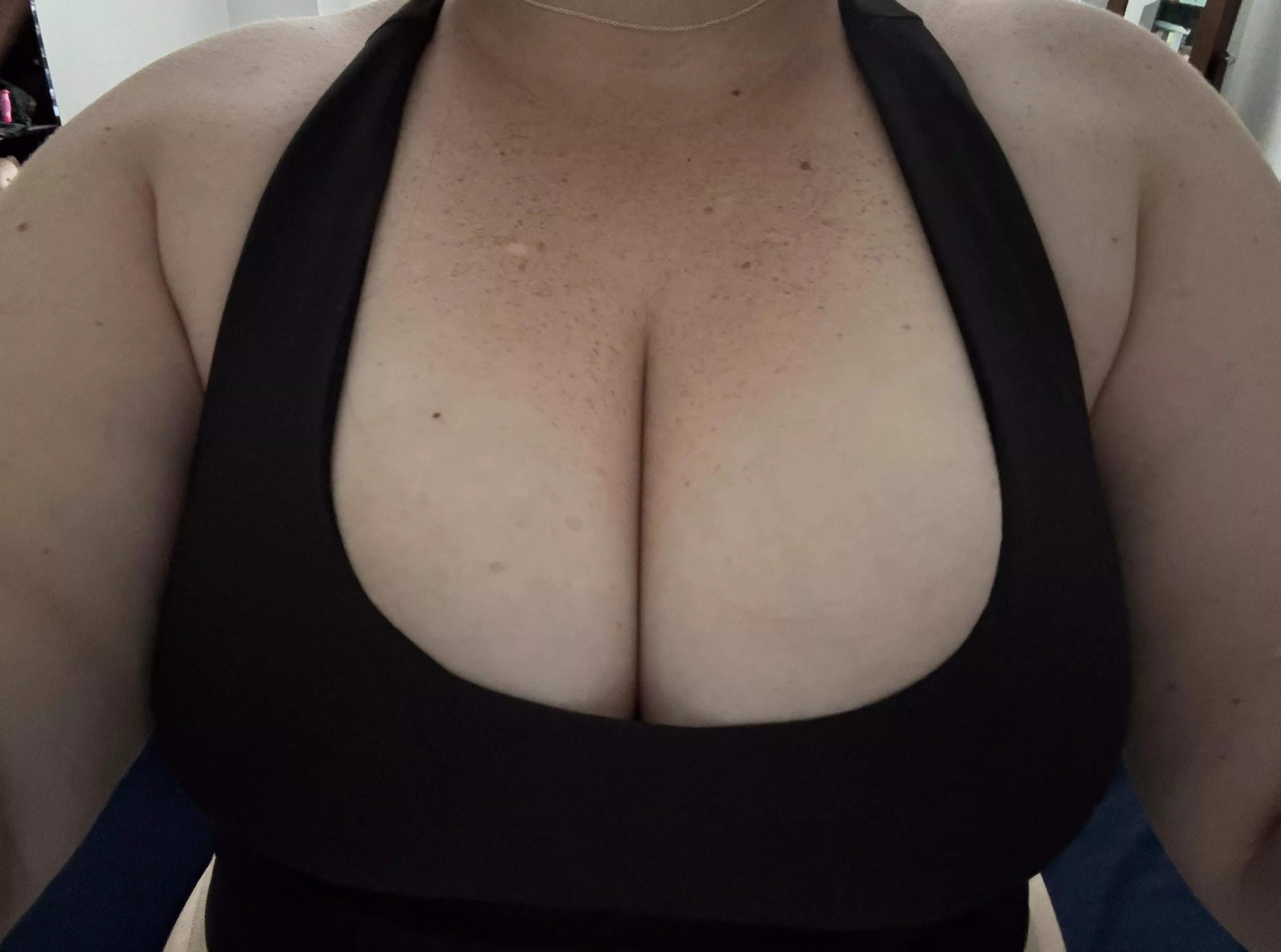 Sweaty post-workout pic. The real hero today was my sports bra holding my boobies in.
