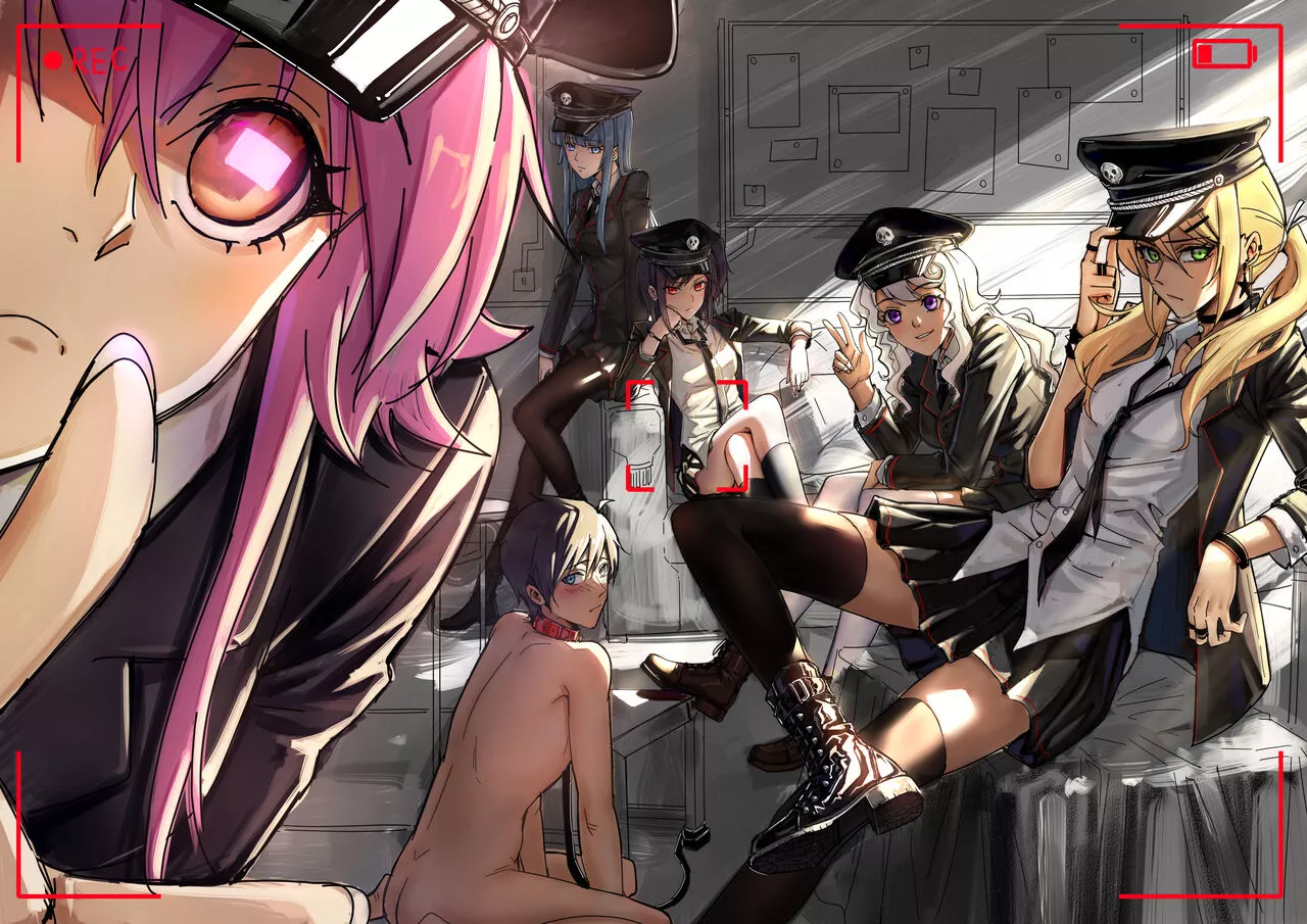 The girls and their pet