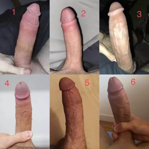They keep getting bigger!! Rank your favourite in the comments! Also be sure to message me your huge cocks so I can add them to the next collage