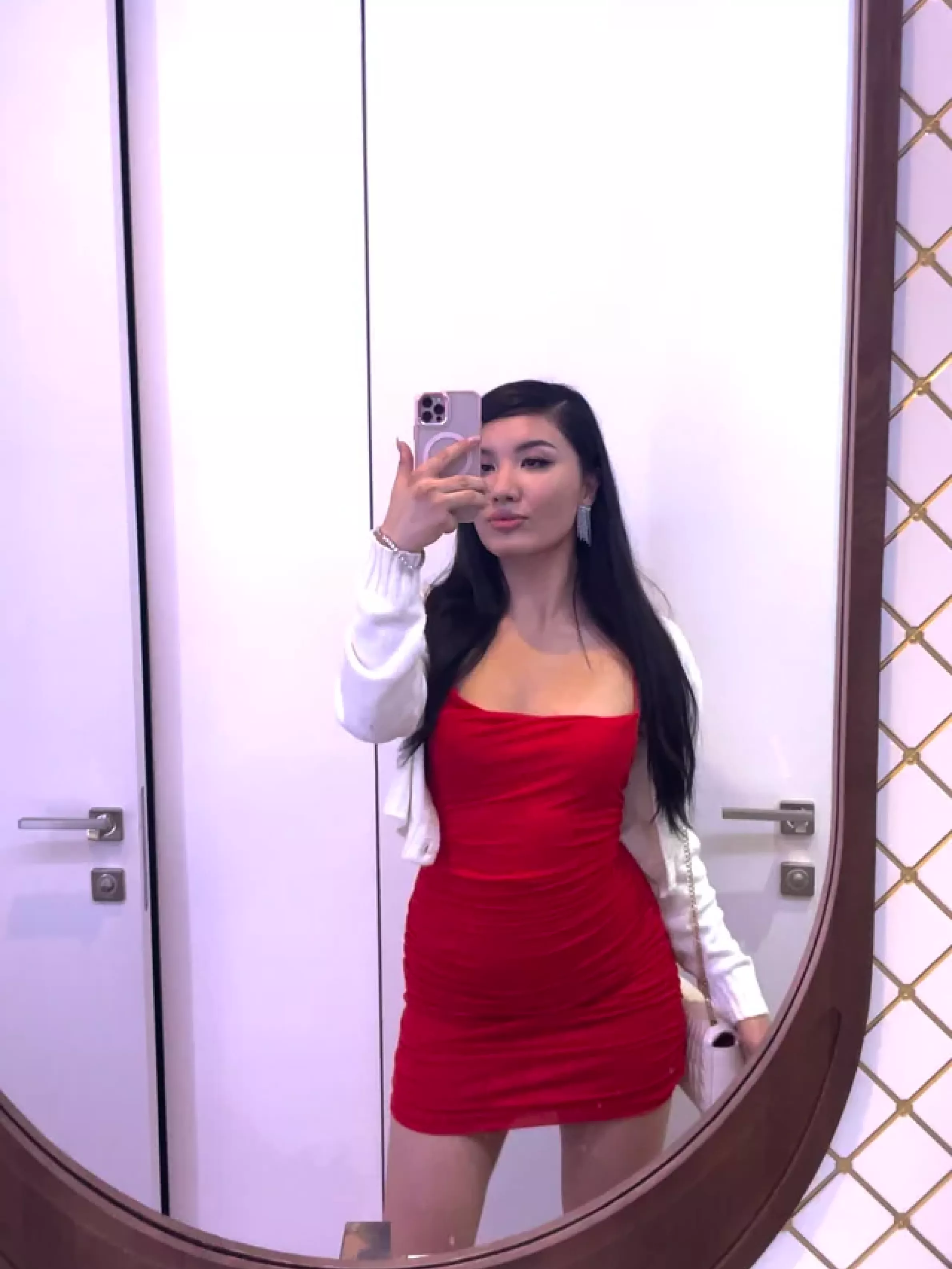 What do you think of my red dress?