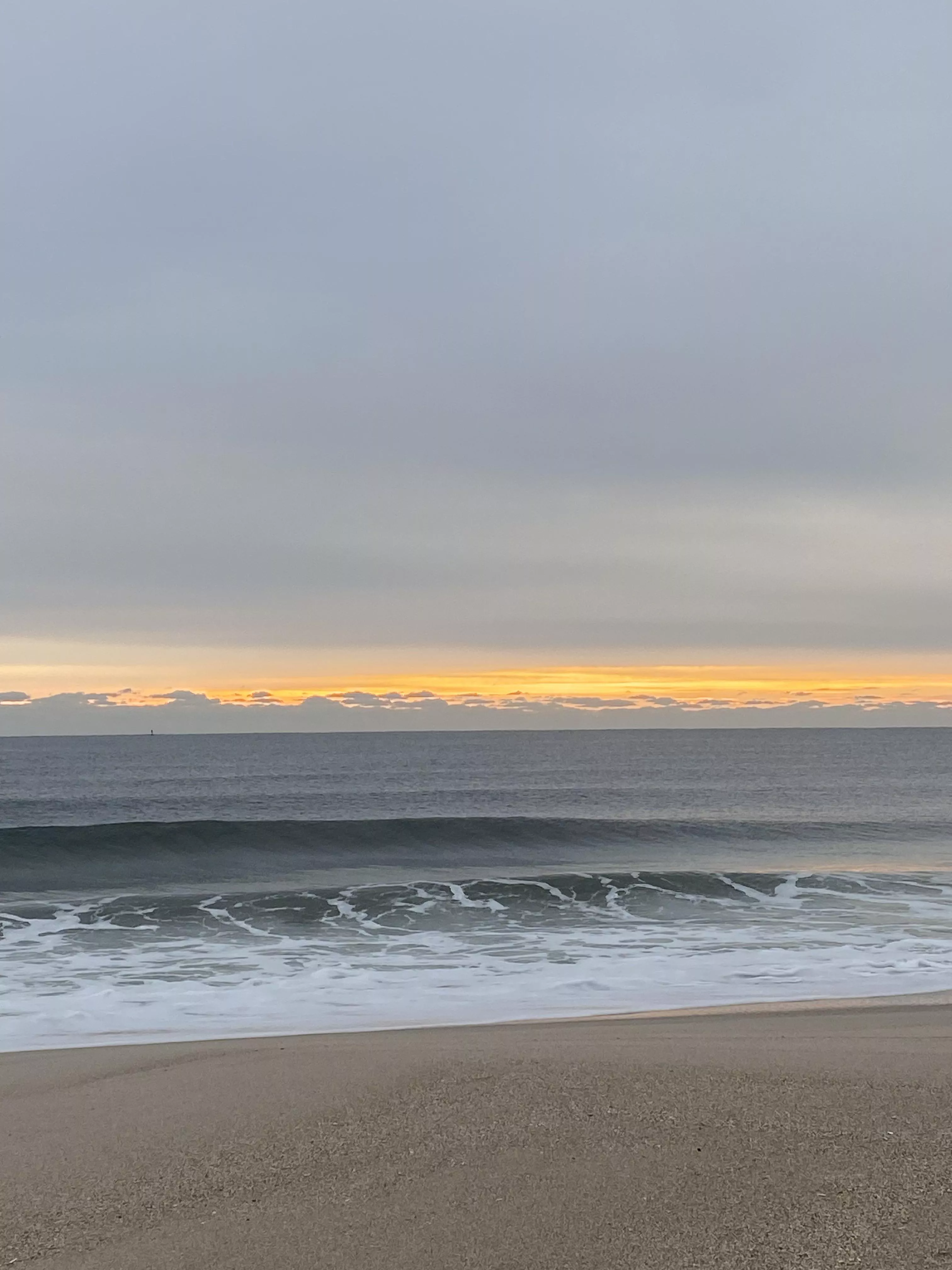 Cold day on the beach in the north east greetings from Point Pleasant🤙🏻