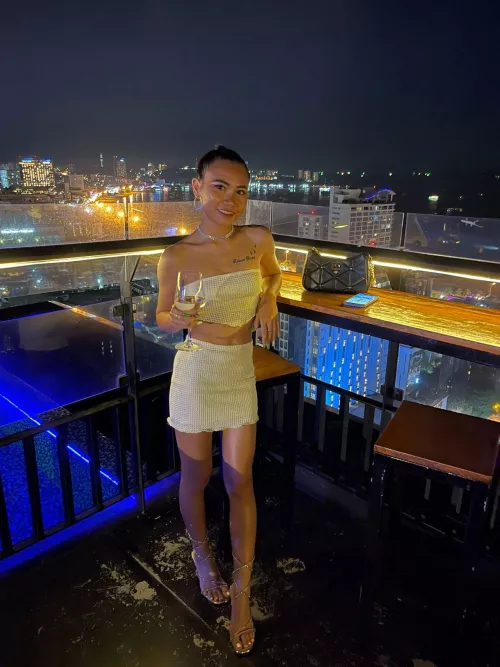 do you like my mini skirt + high heels combo?