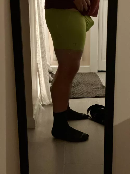 Early morning thighs said hello.