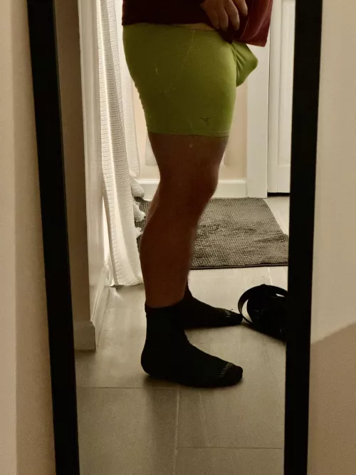 Early morning thighs said hello.