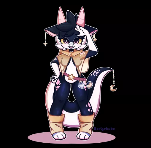 hope kobolds are allowed! here's a custom design I made for someone :D (OC)