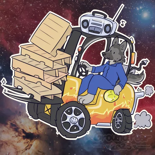 How do I tag this? He is working and this is not safe. (That's a recent commission I did, yeah)