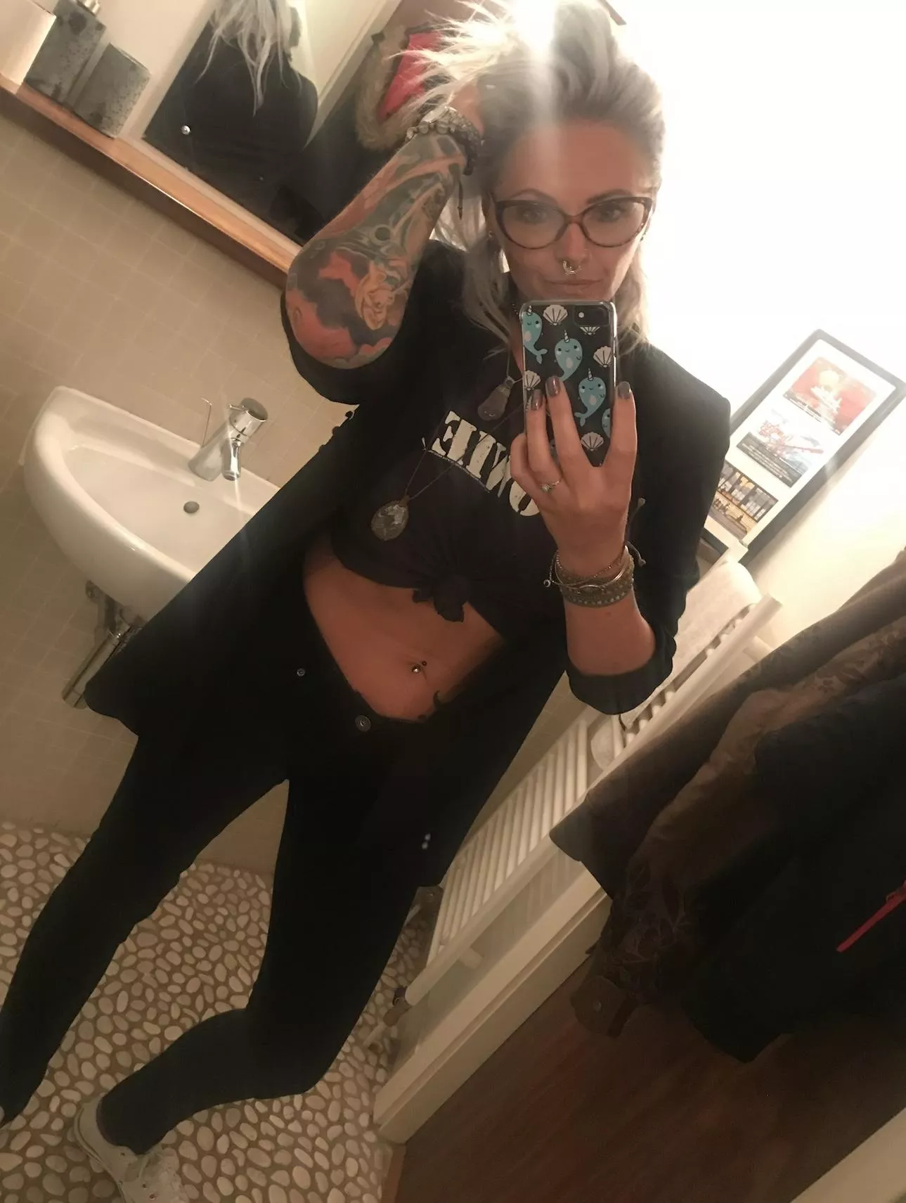 I hope you don't mind me wearing glasses