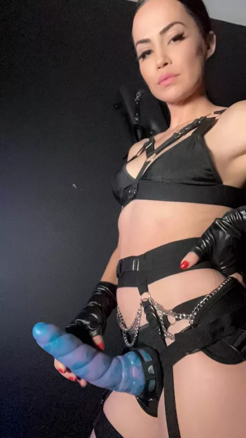 I love being strapped up ready for a pig