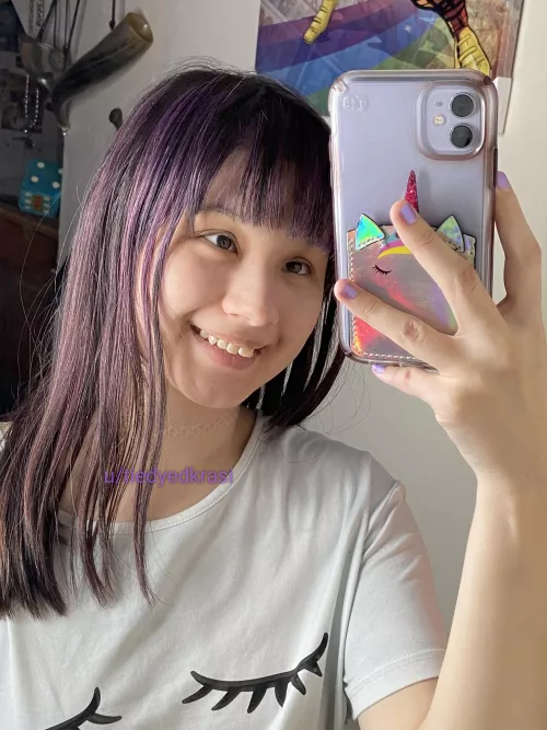 I miss my purple highlights