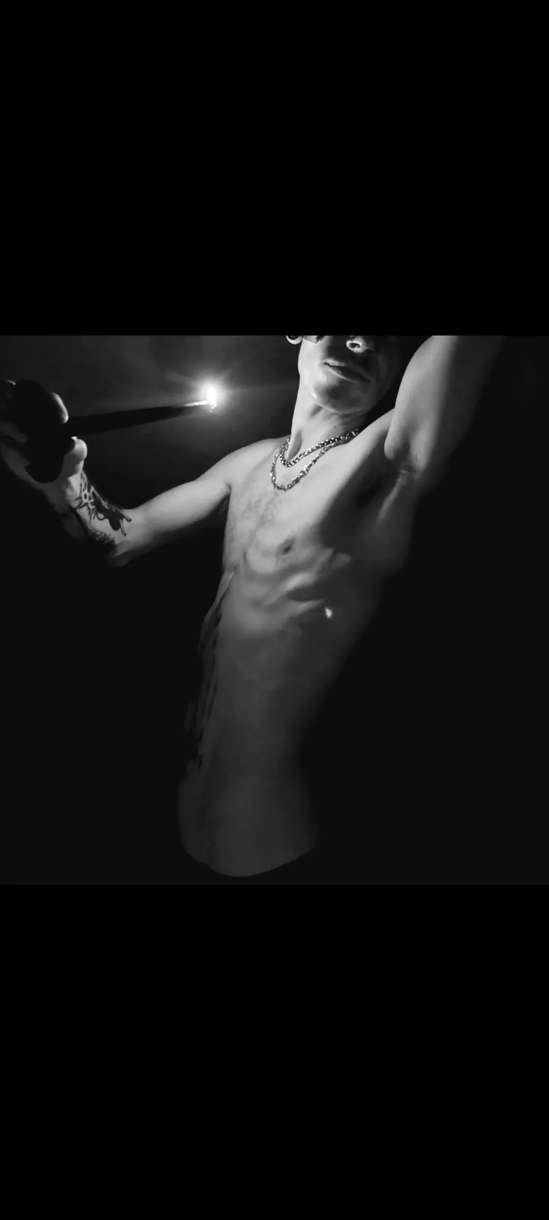 I'm going to drip this on me, then I'm going to drip all over you.