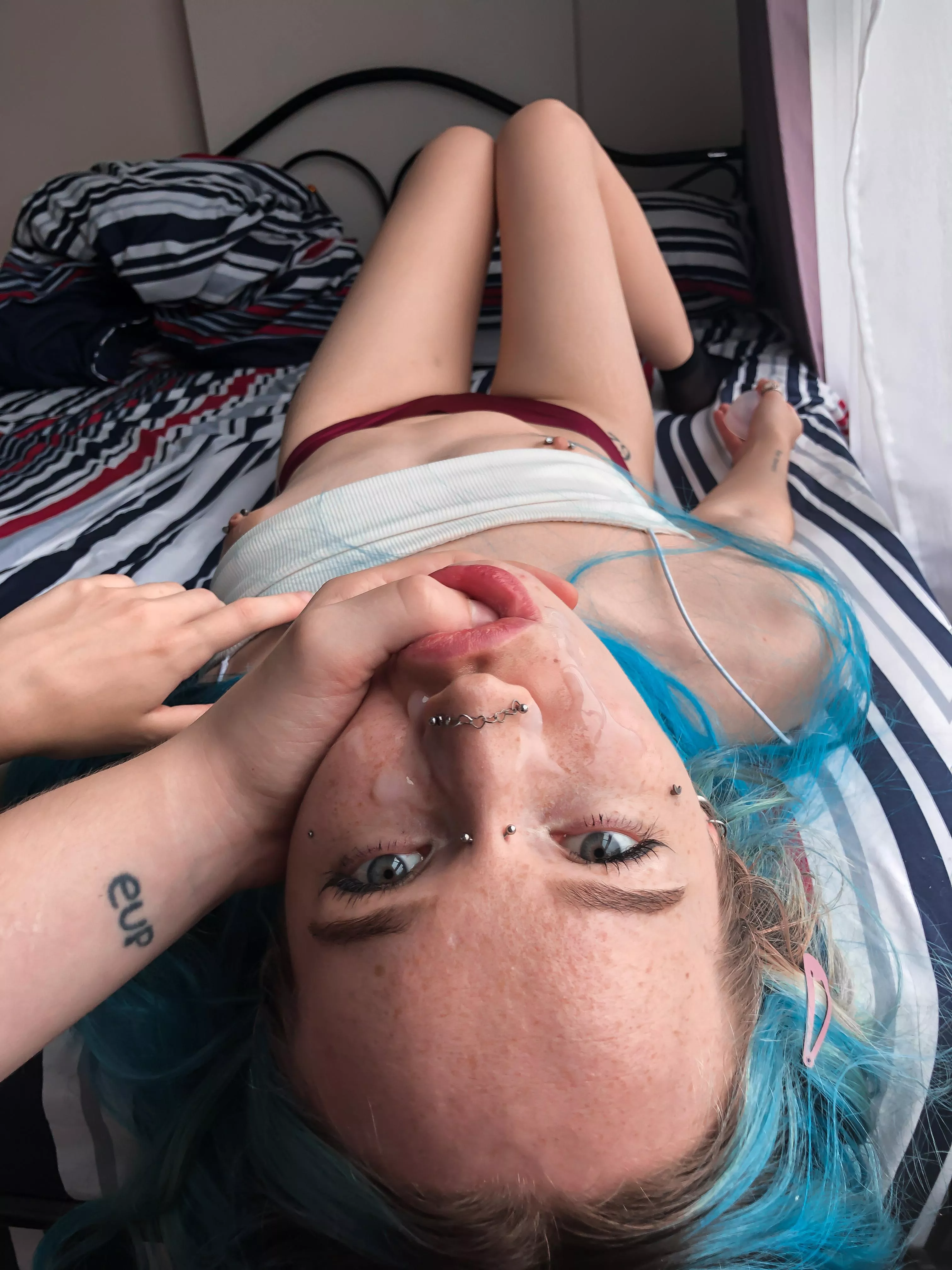 I'm grateful for his cum