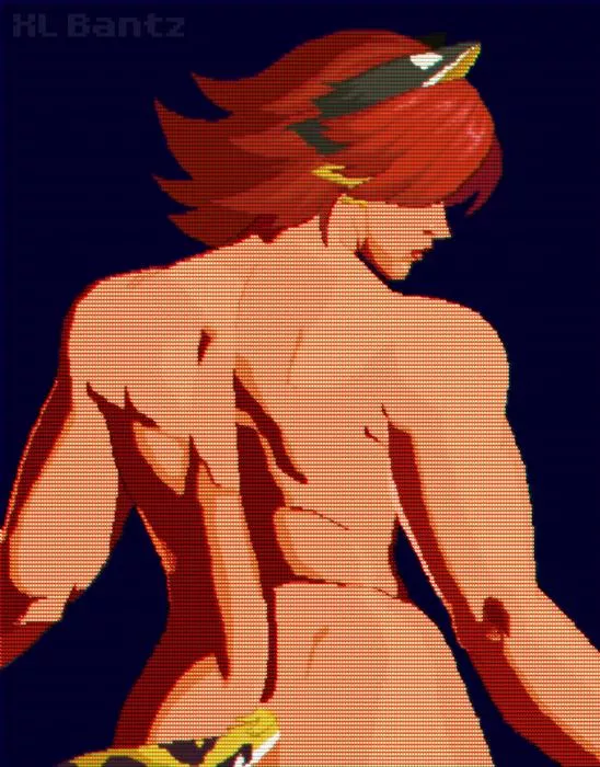 Pixel Catgirl on the CRT (OC)