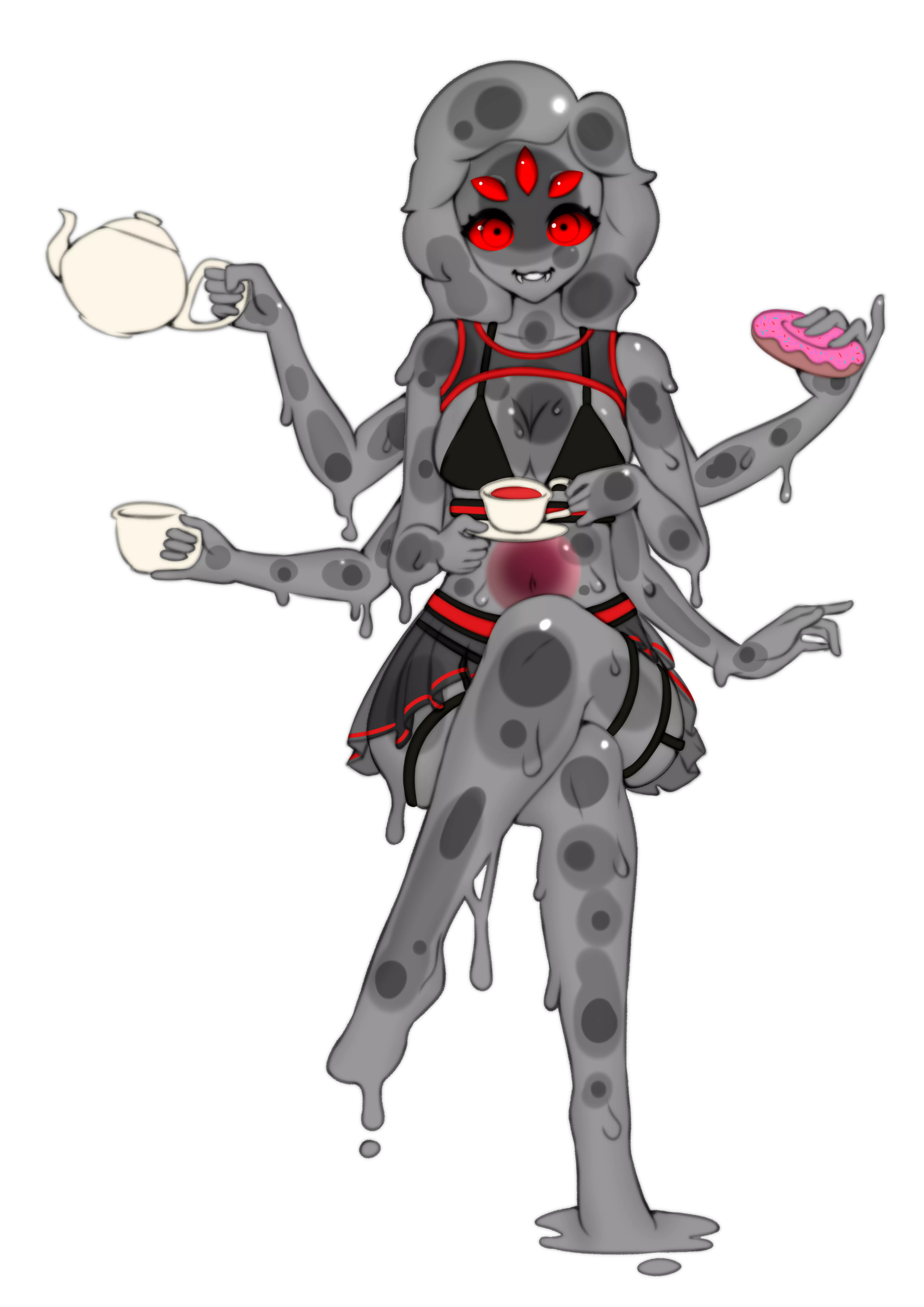 Spider-Slime Girl (art by Kevin N on Fiverr)