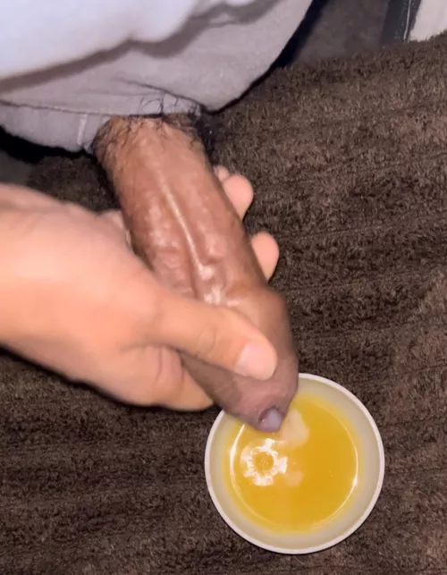 Thick cock spits jizz wad