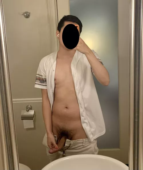 Worship and drool on my big Japanese cock