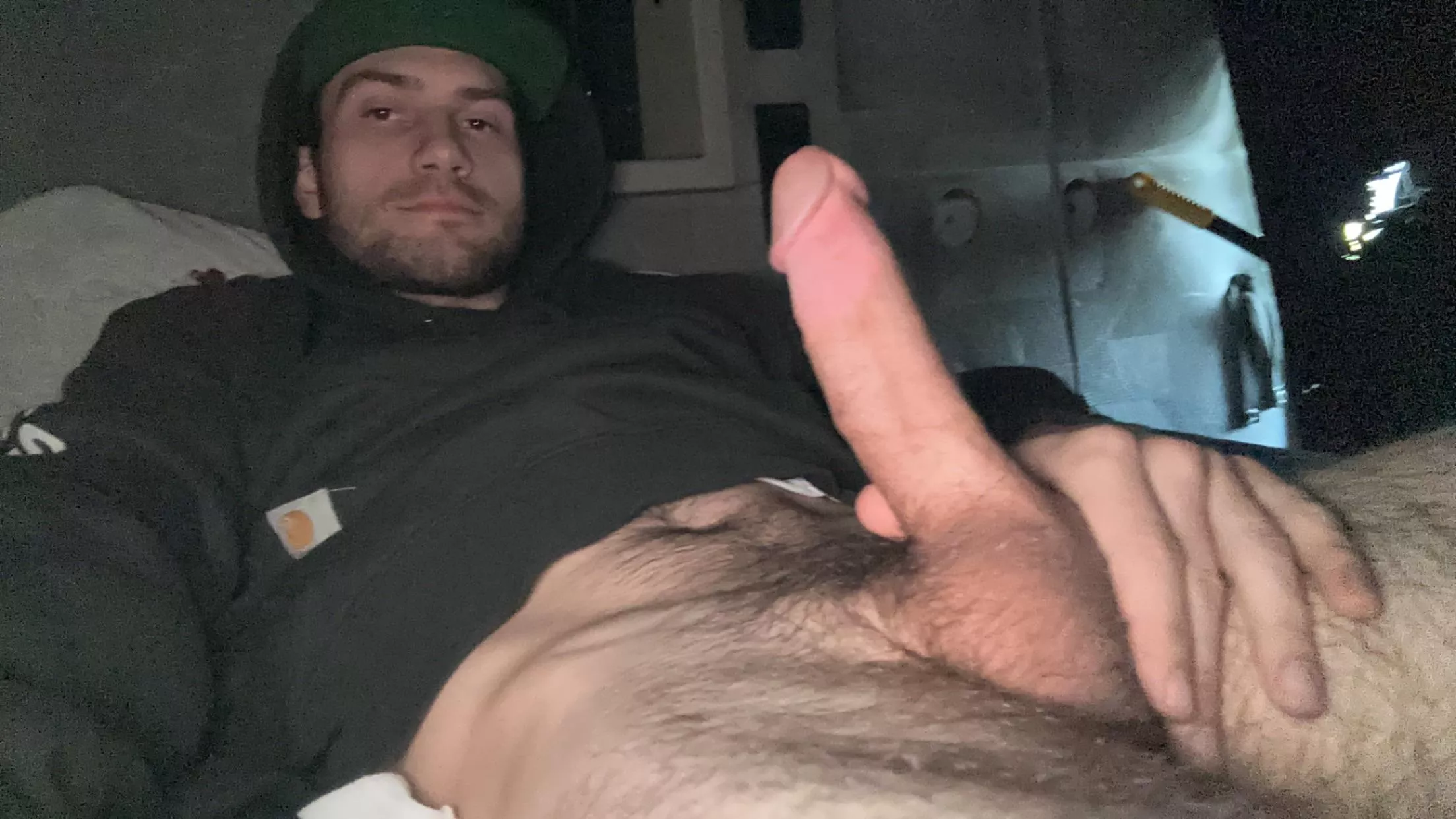 You open my truck door and find me like this in the back, wyd?