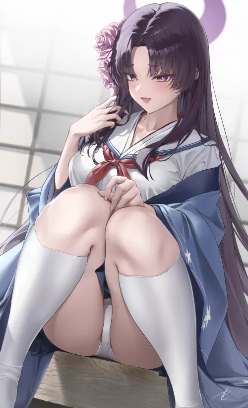 Yukari thighs [Blue Archive]