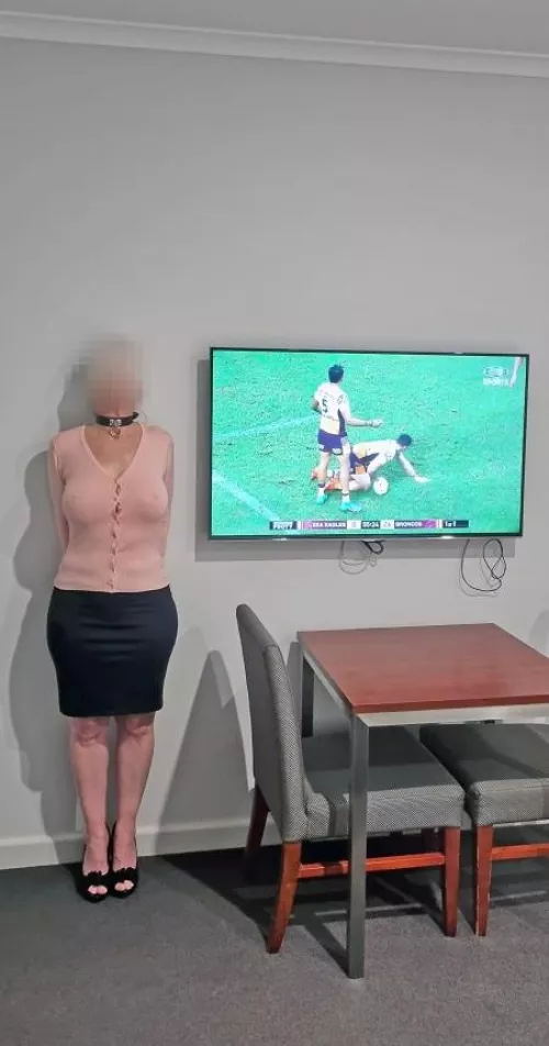 50-something mature learns there are consequences for talking during the game - prequel to https://www.reddit.com/r/cornertimepunishments/comments/18ddiid/50something_housewife_punished_for_talking_during/?utm_source=share&utm_medium=web2x&contex