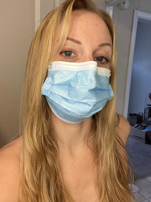 A good girl always wears her mask 🥺😷