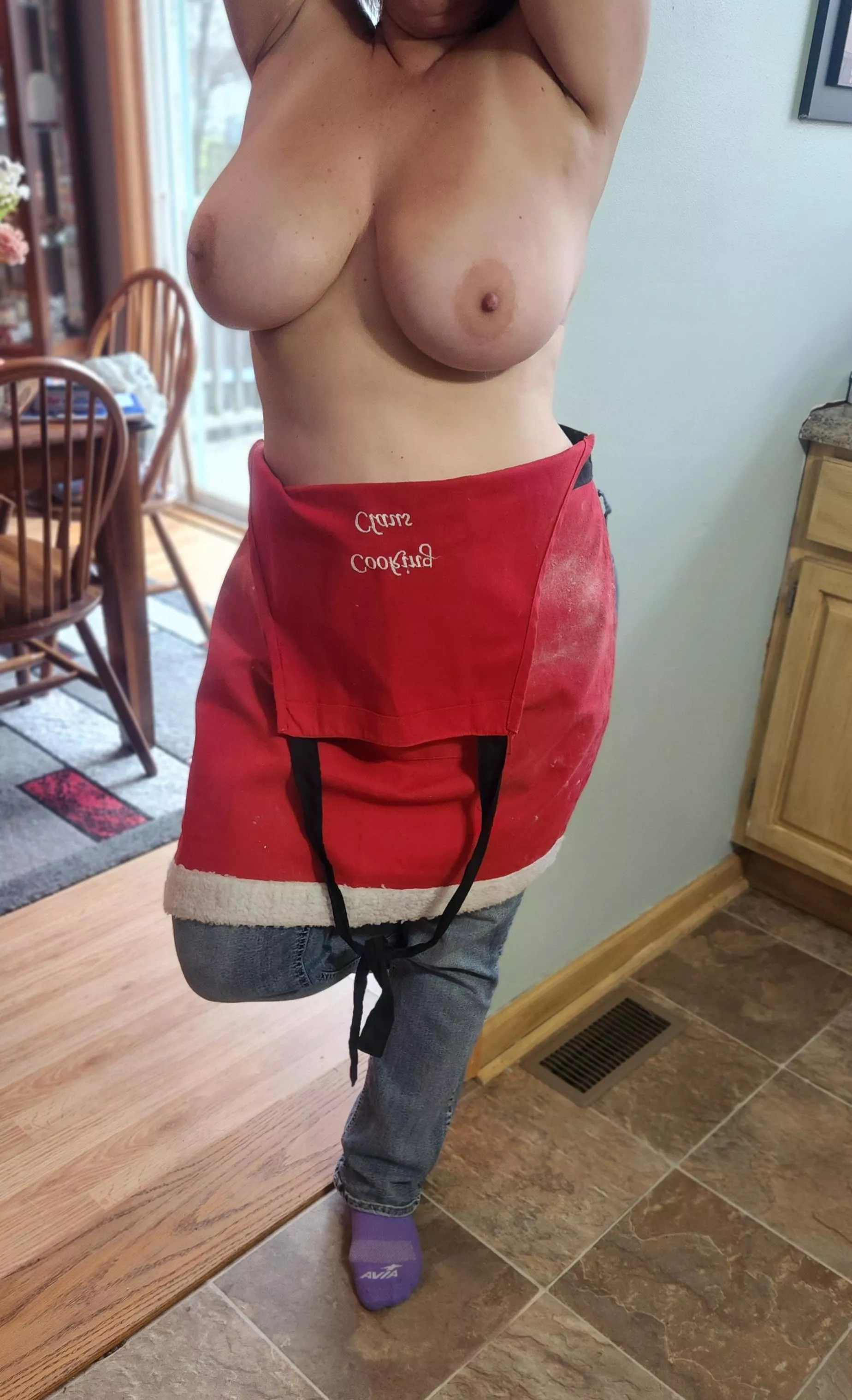 Baking Christmas cookies