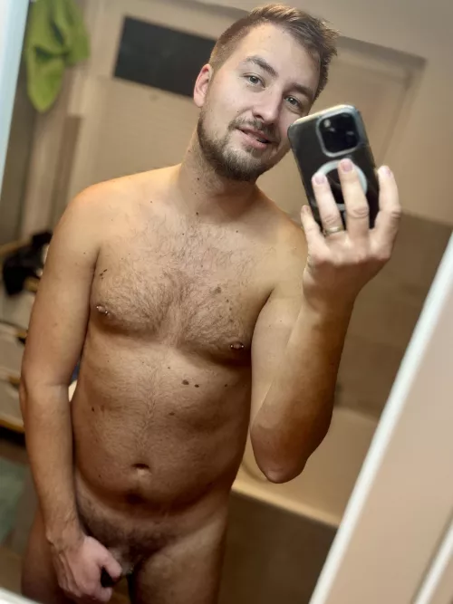 Body hair and pierced nipples. Do you like this combination?