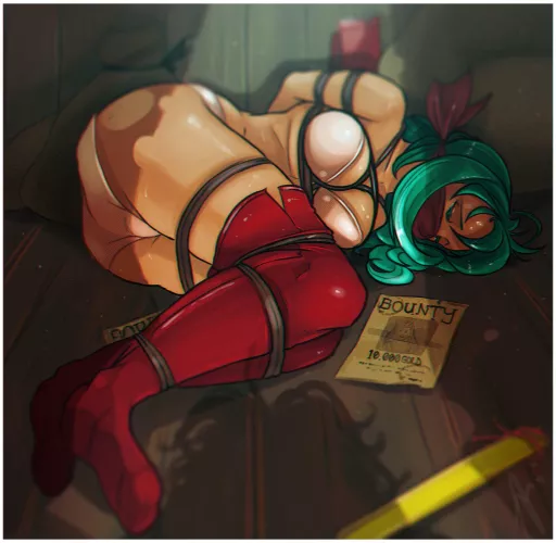 Erika was caught and bound (falsealias)