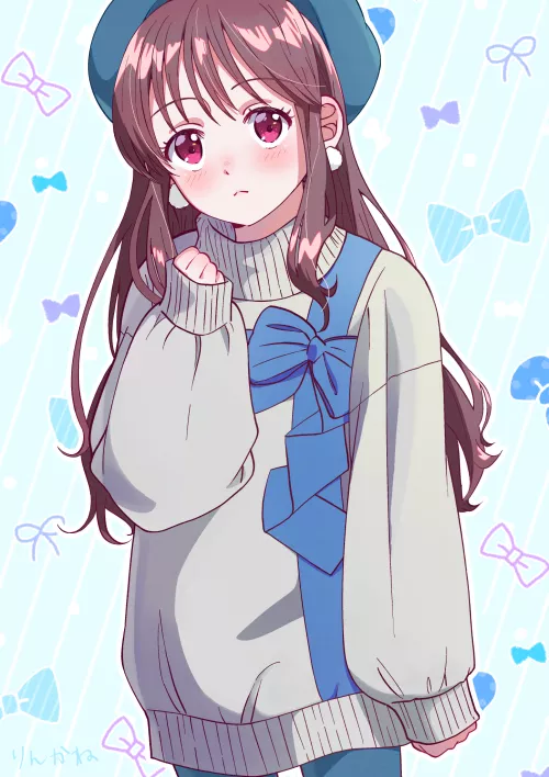 He looks absolutely cozy in that sweatshirt!