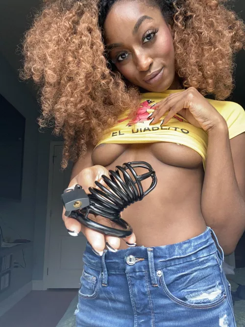 I can't wait to shrink your dick with chastity caged.