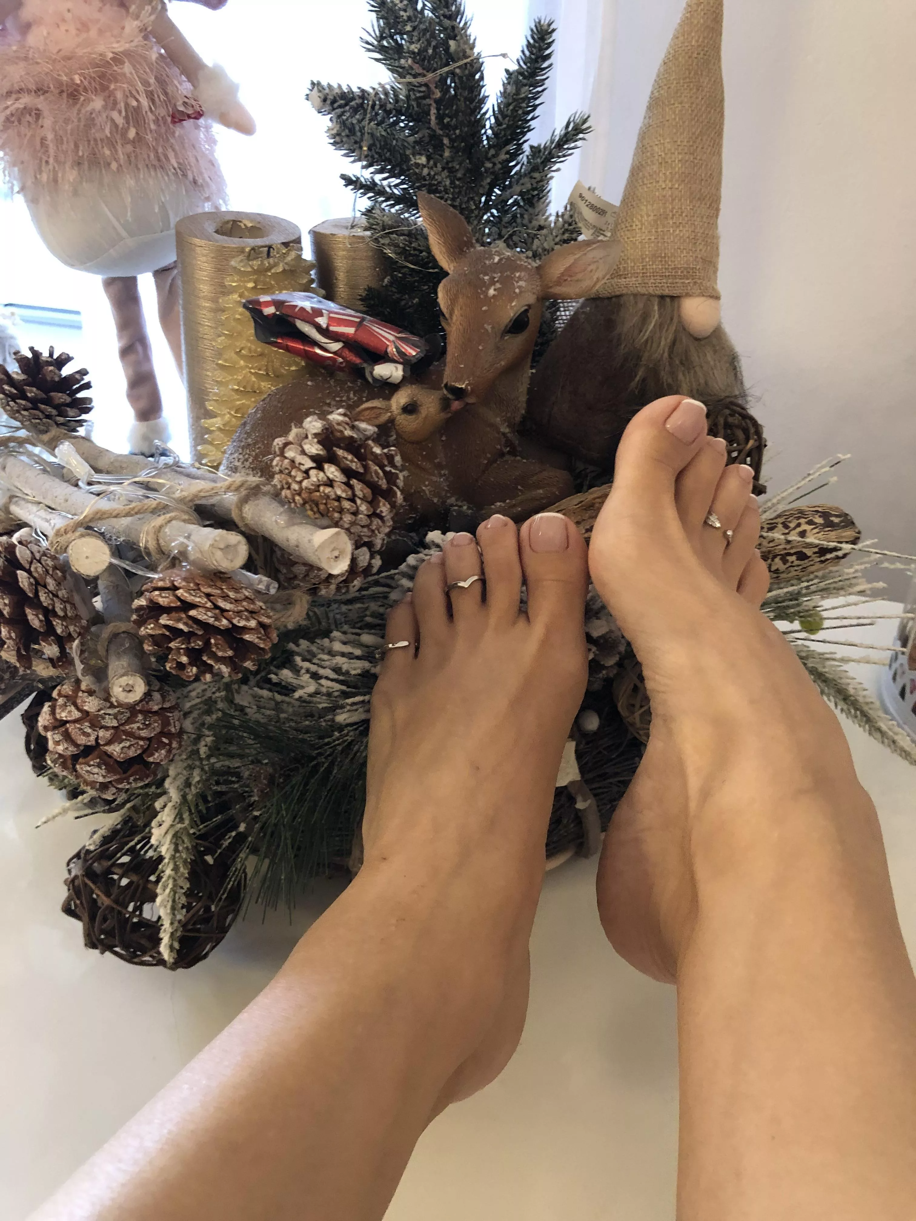 I forgot to post pictures of the search for Christmas decorations