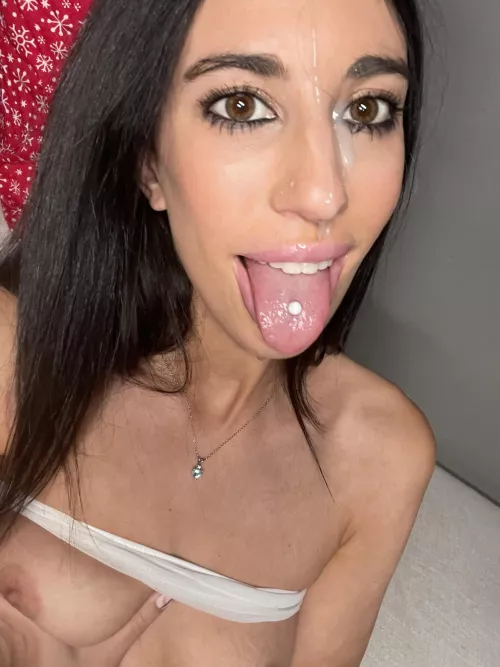 I got some on my tongue too