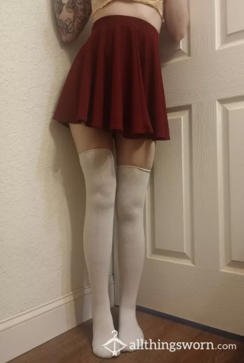 I love thigh high and wear them more than regular socks