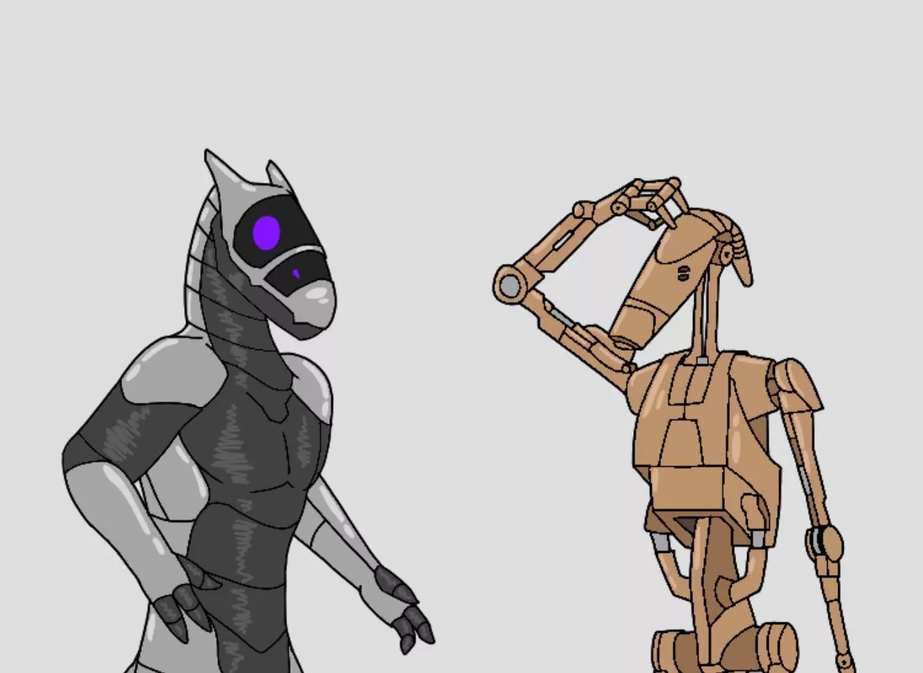 Is it just me or are these two similar? (Art by me)