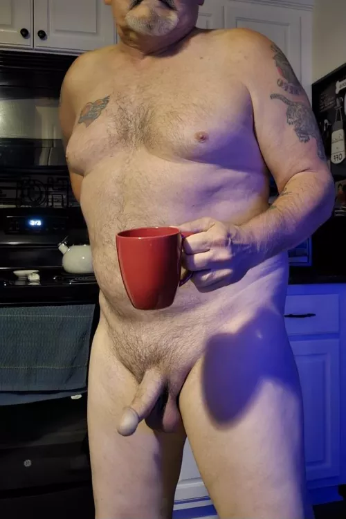 Keeping warm with a hot cup ☕️