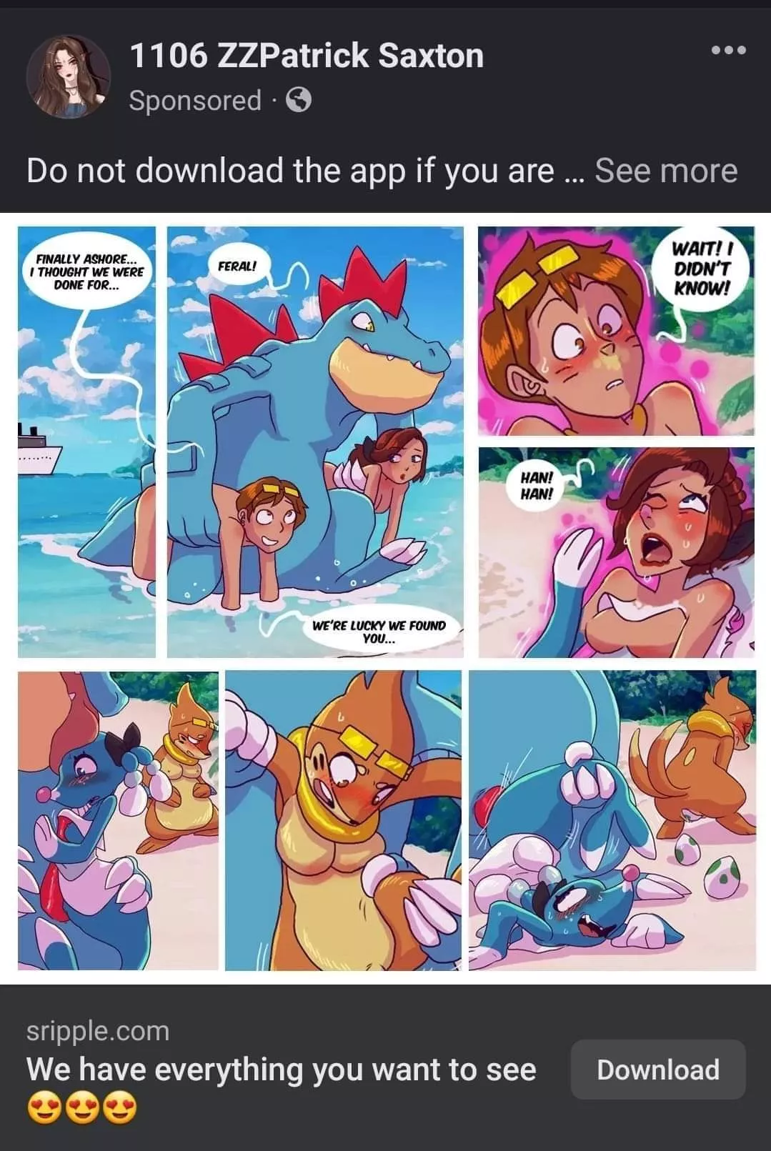 LF color source: transformation, egg, ahegao, feraligatr, buizel, brionne, finally ashore... i thought we were done for, feral!, we're lucky we found you, wait! I didnt know, han han