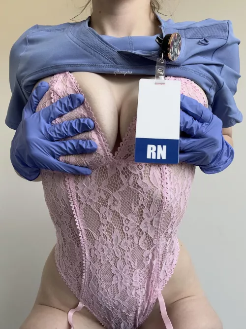 lingerie under scrubs 🤤