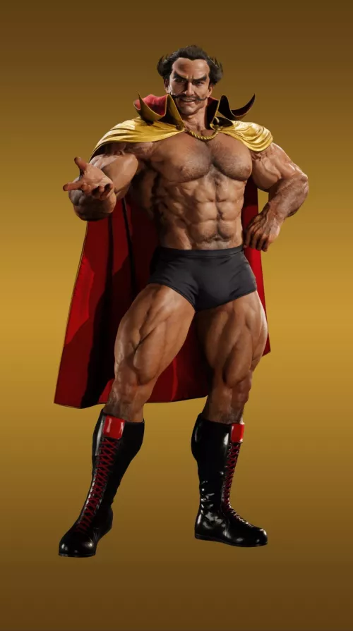 New images of this muscle daddy. Bara artists, come to the rescue! 😭