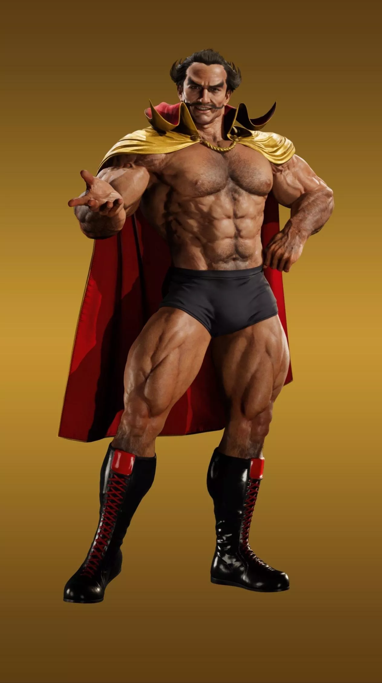 New images of this muscle daddy. Bara artists, come to the rescue! 😭