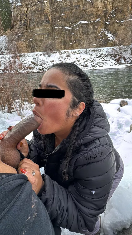 Sucking BBC wherever he tells me to