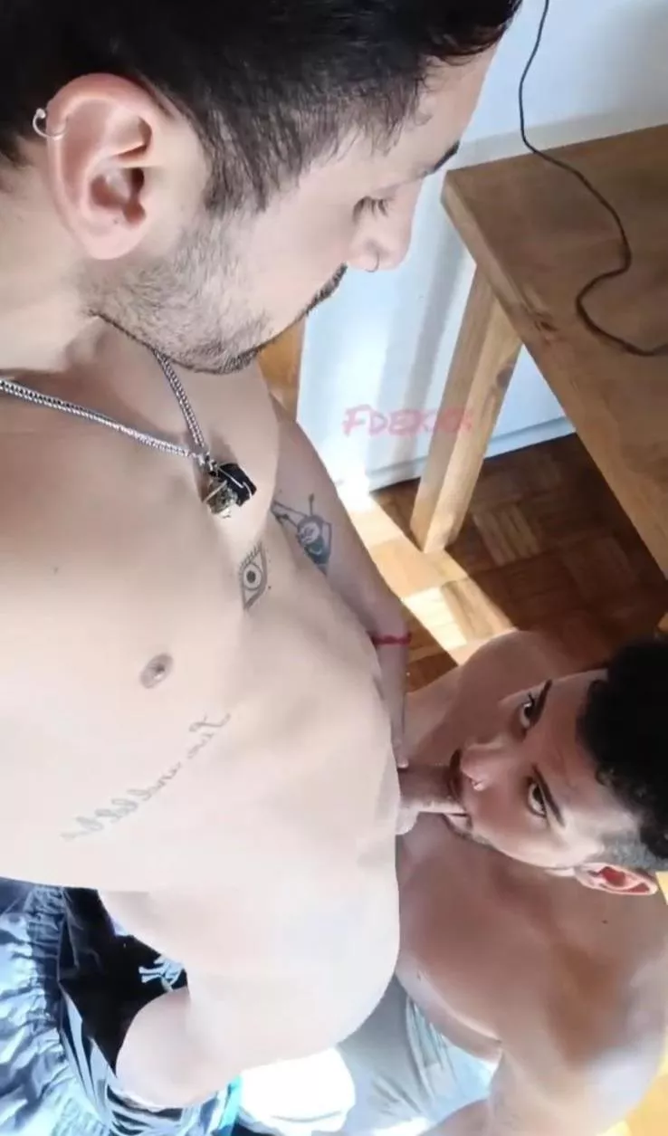 There's no better look than with your cock in his mouth. Say yes, if you think so (28) (26)