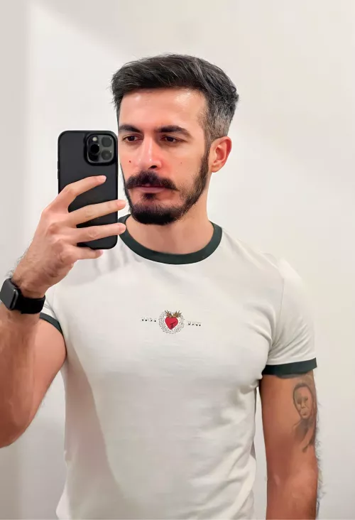 Trying to pull off the mustache. 👨🏼‍🦰