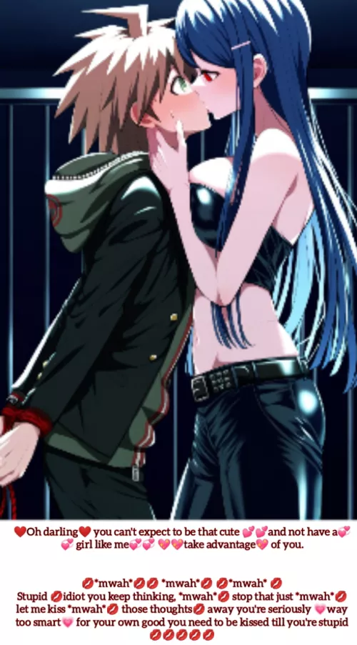 You can't expect to be THAT cute and not get kissed [Kissing] [Yandere]