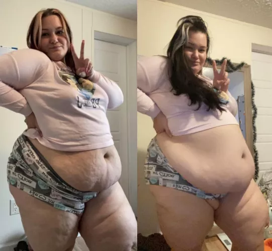 A year later 🐷 I’m stretching my body out to the max