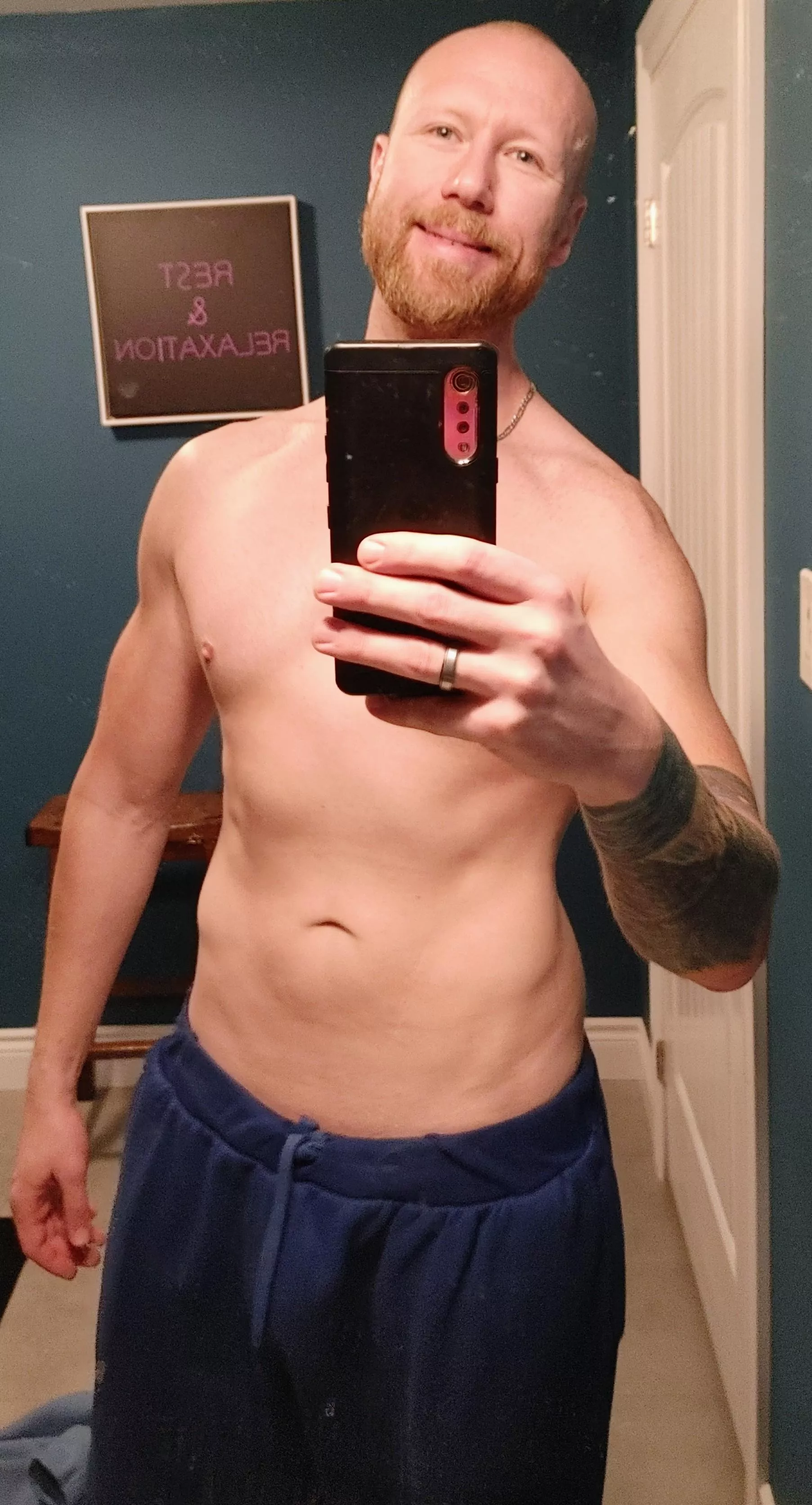 Blue Sweatpants and Ink?