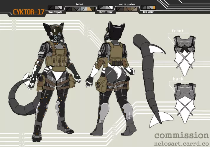 Cyktor with armor (art by me)