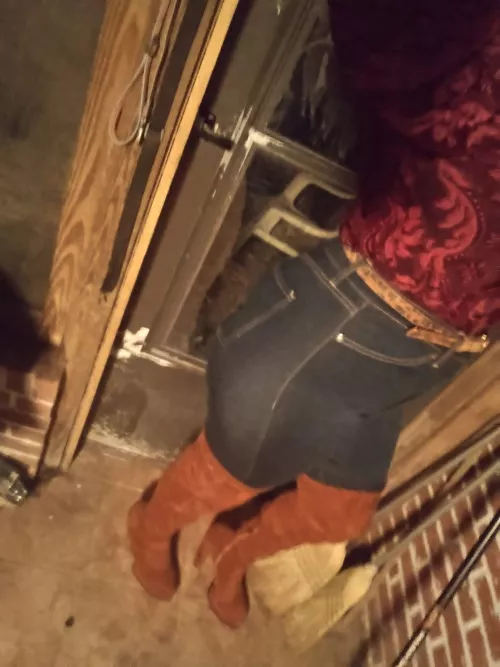 First pair of thigh boots