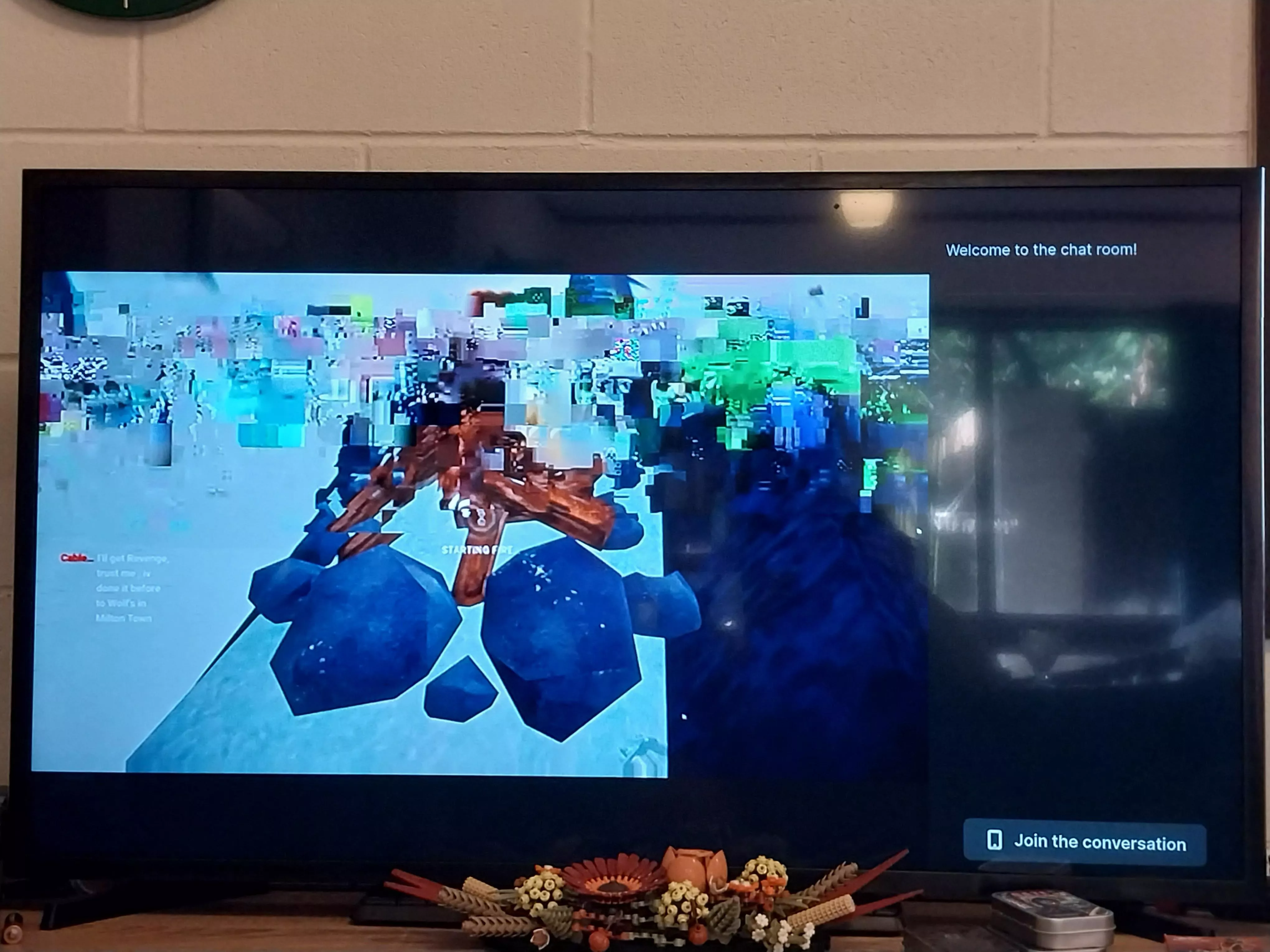 Glitching video with Samsung TV twitch app, any ideas on how to fix?