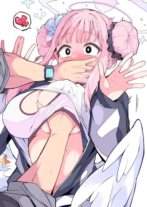 Grabbing Mika's Breast (Ramune)